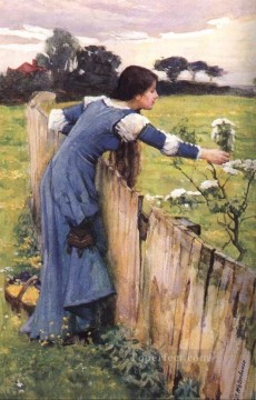  lector arte - El recolector de flores JW Mujer griega John William Waterhouse